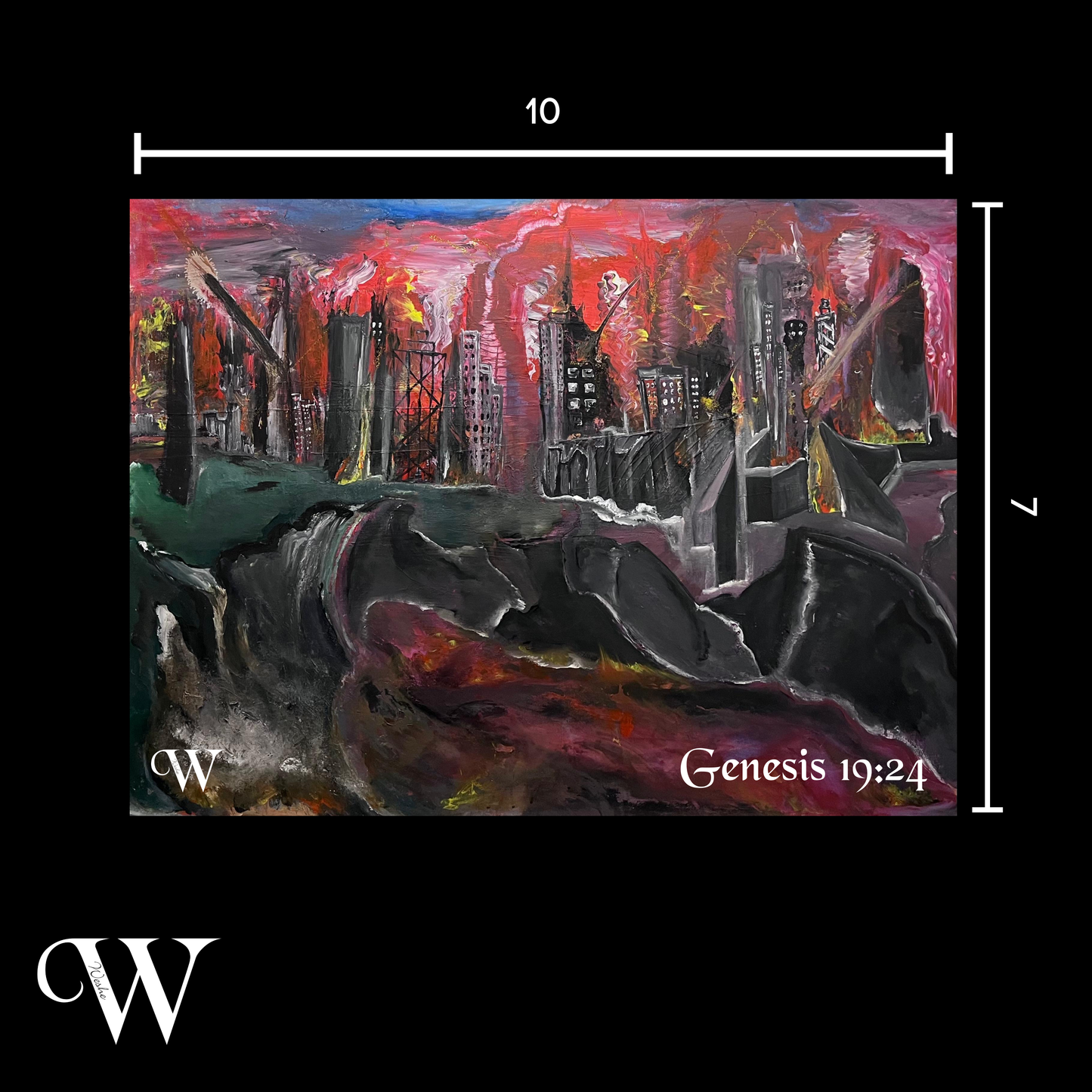 Sodom and Gomorrah - Art (Print, original available on request)