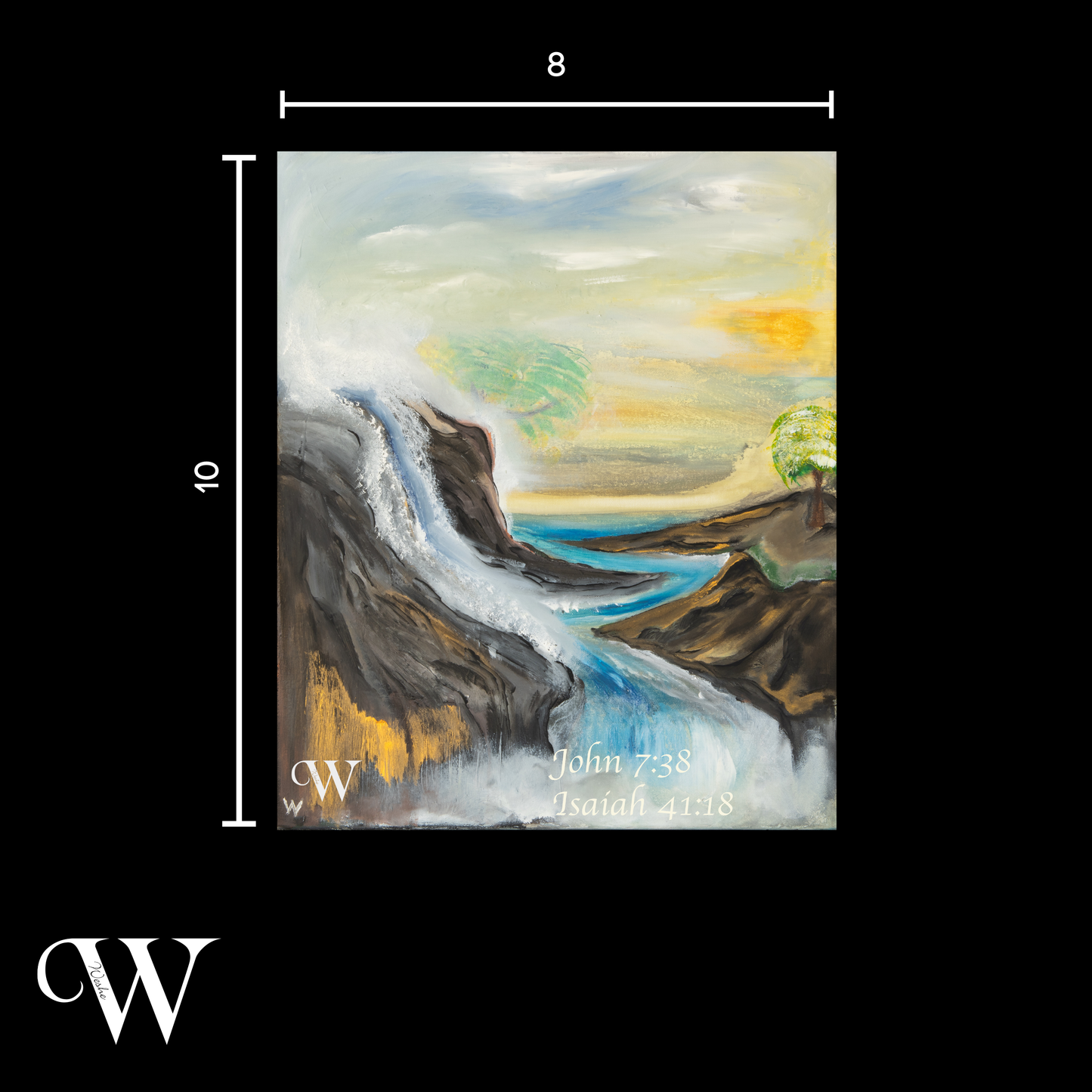 Rivers of Living Waters - Art (Print, original available on request)