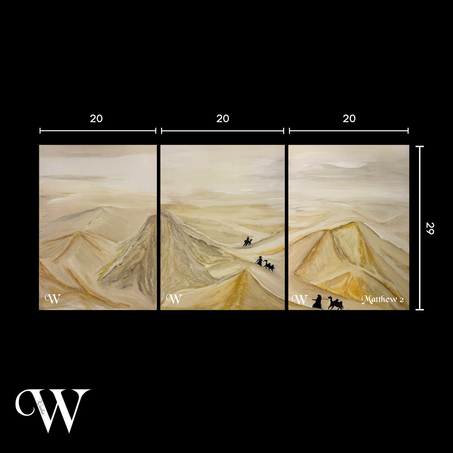 Three wise men - Art Print (original SOLD)